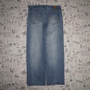 38 -Vintage Y2K 96 North faded baggy 2000s skate denim pants